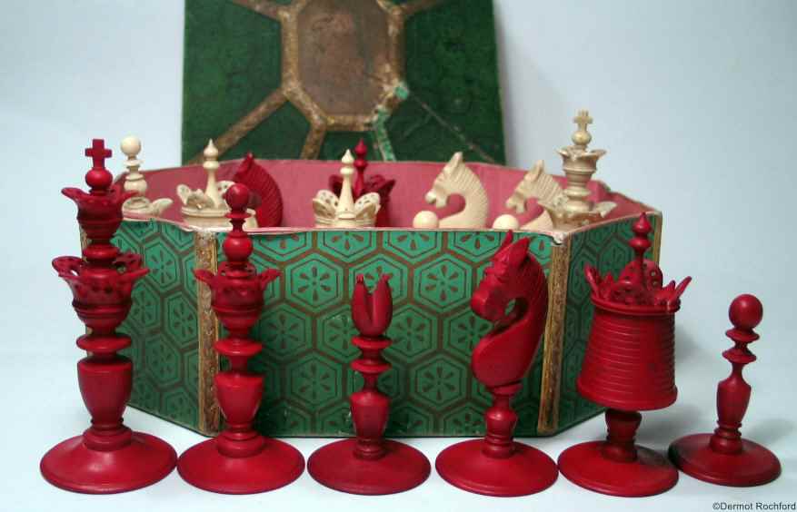 Early Antique Chess Set