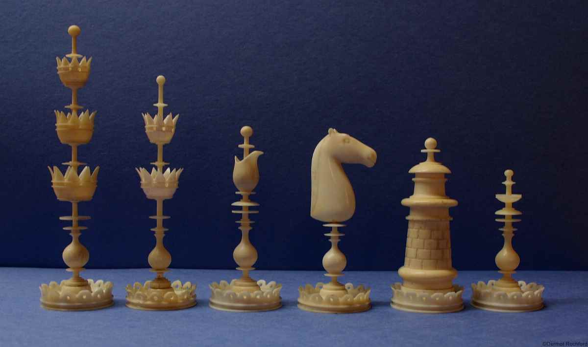 Antique  Edel Chess Set