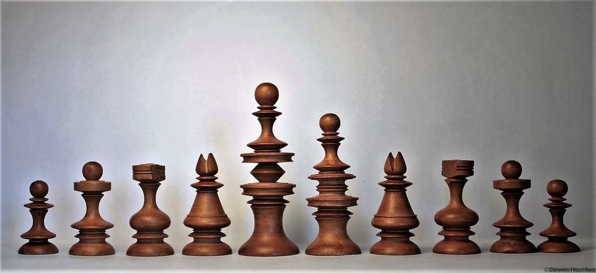 Antique Rowbotham Chess Set