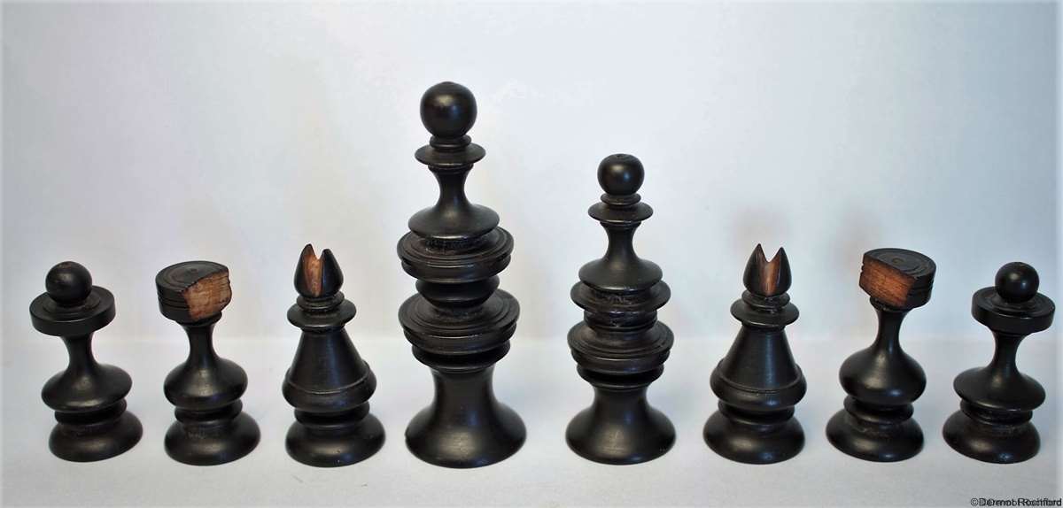 Antique Rowbothan Chess Set