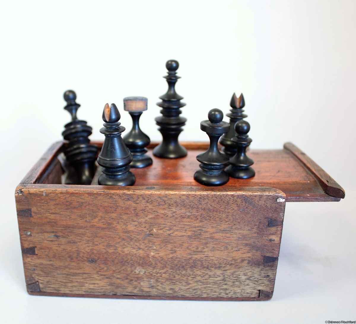 Antique Rowbotham Chess Set