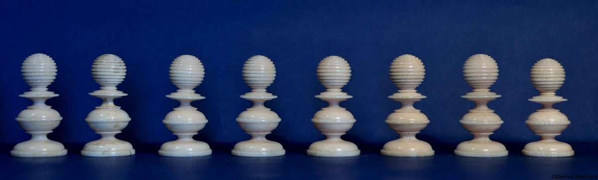 Antique Leuchars Chess Set