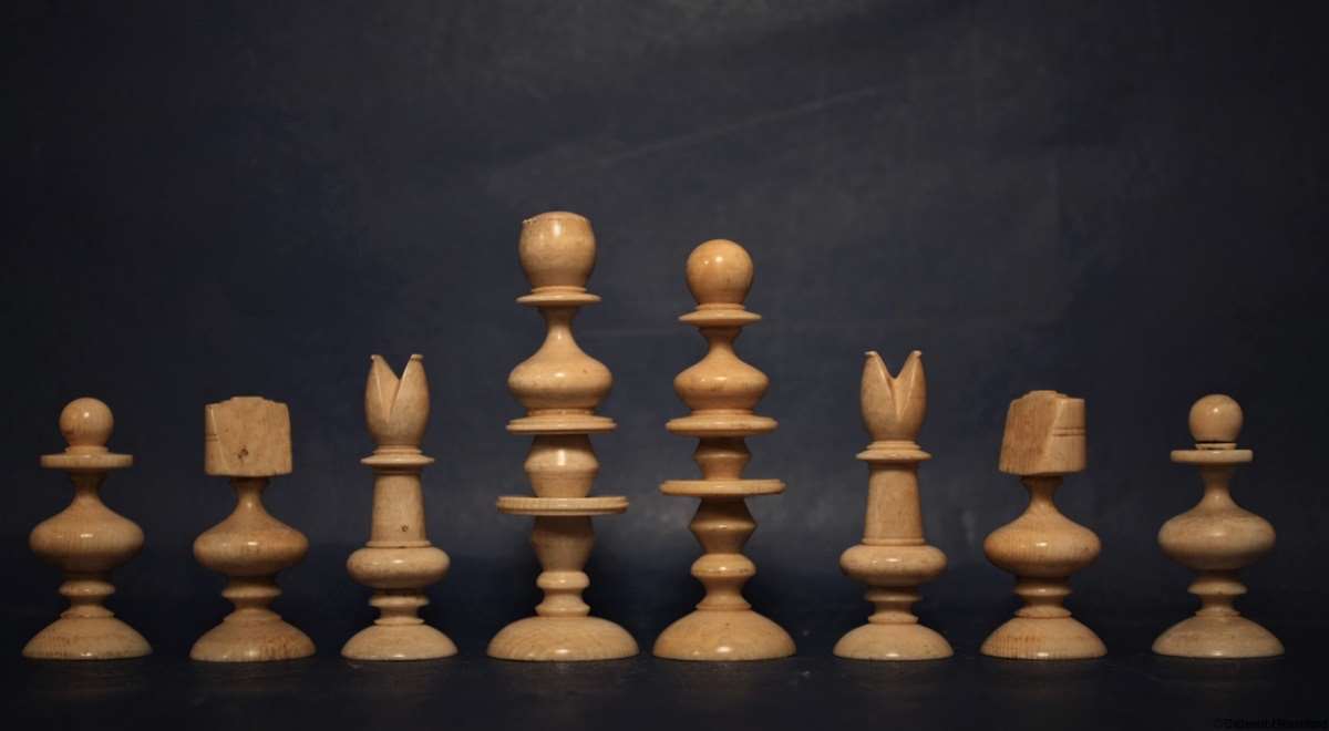Antique Rowbotham form Chess Set
