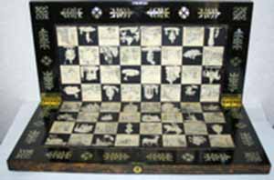 Antique Chess Boxes, Chess Boards, Gamesboxes