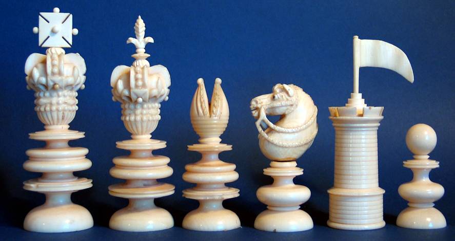 Type I Bone Barleycorn Chessmen - www.