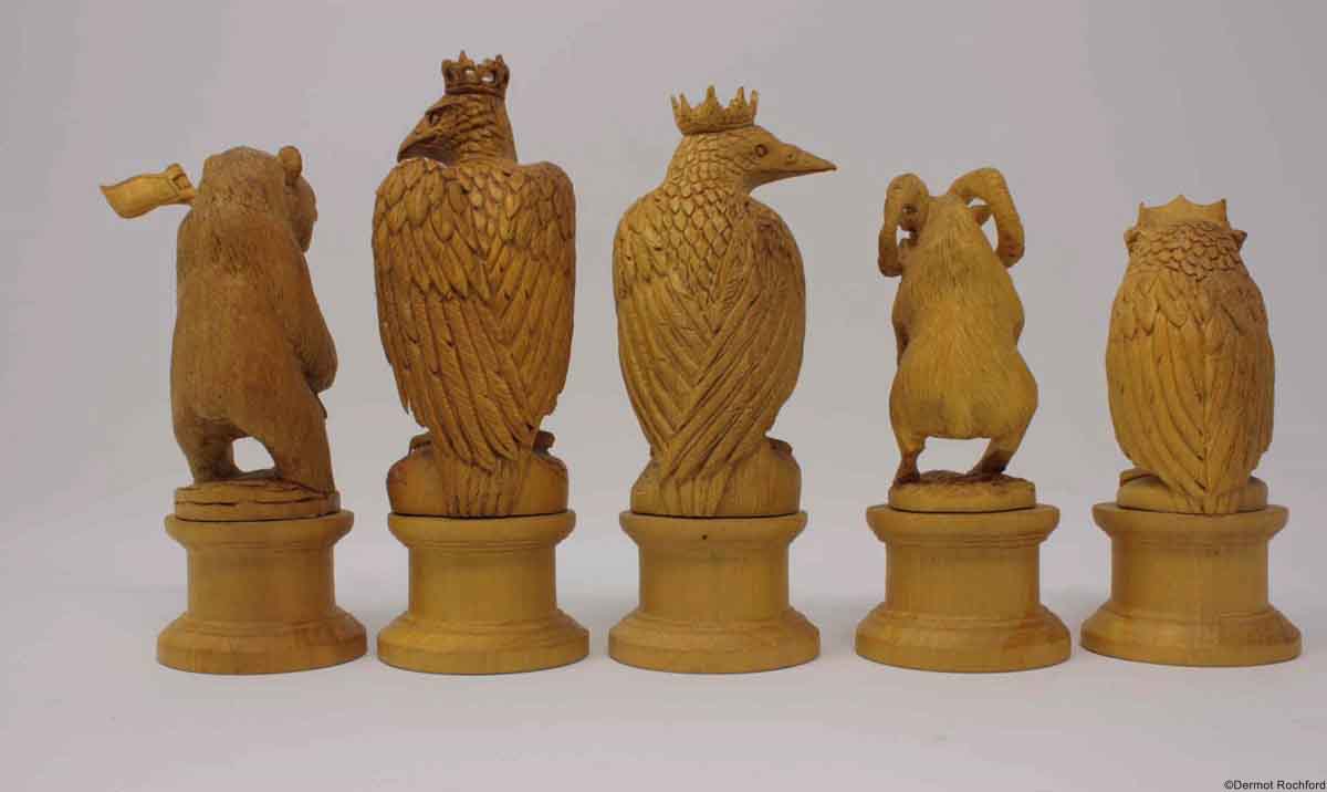 Fine Carved Chess Set