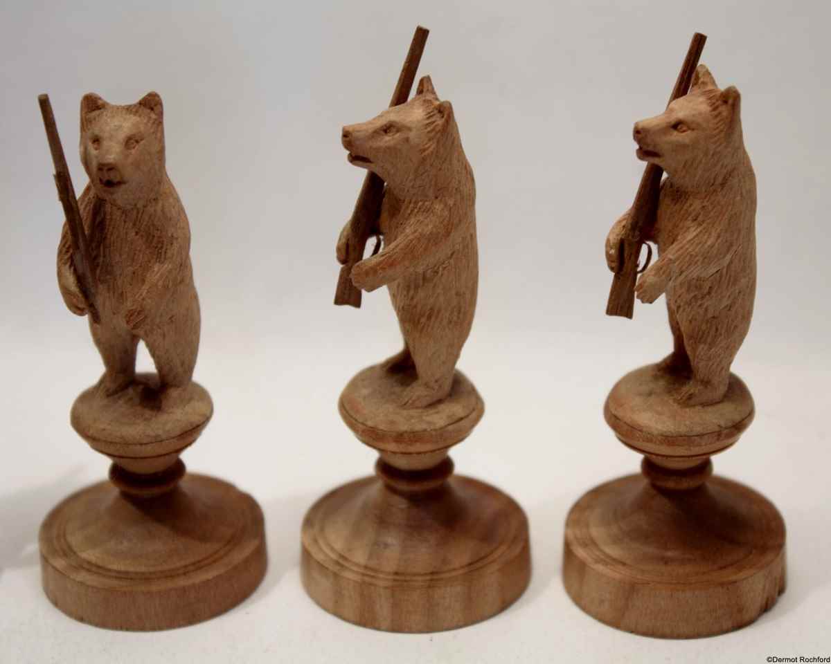 Swiss Bear Chess Set