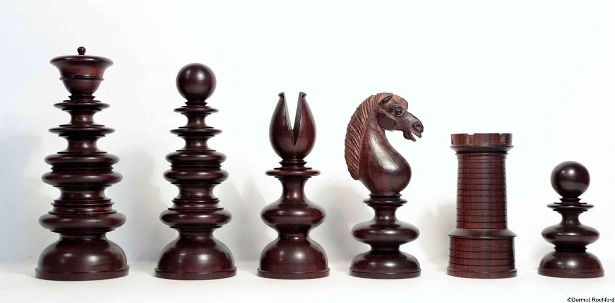 Antique Calvert Chess Set