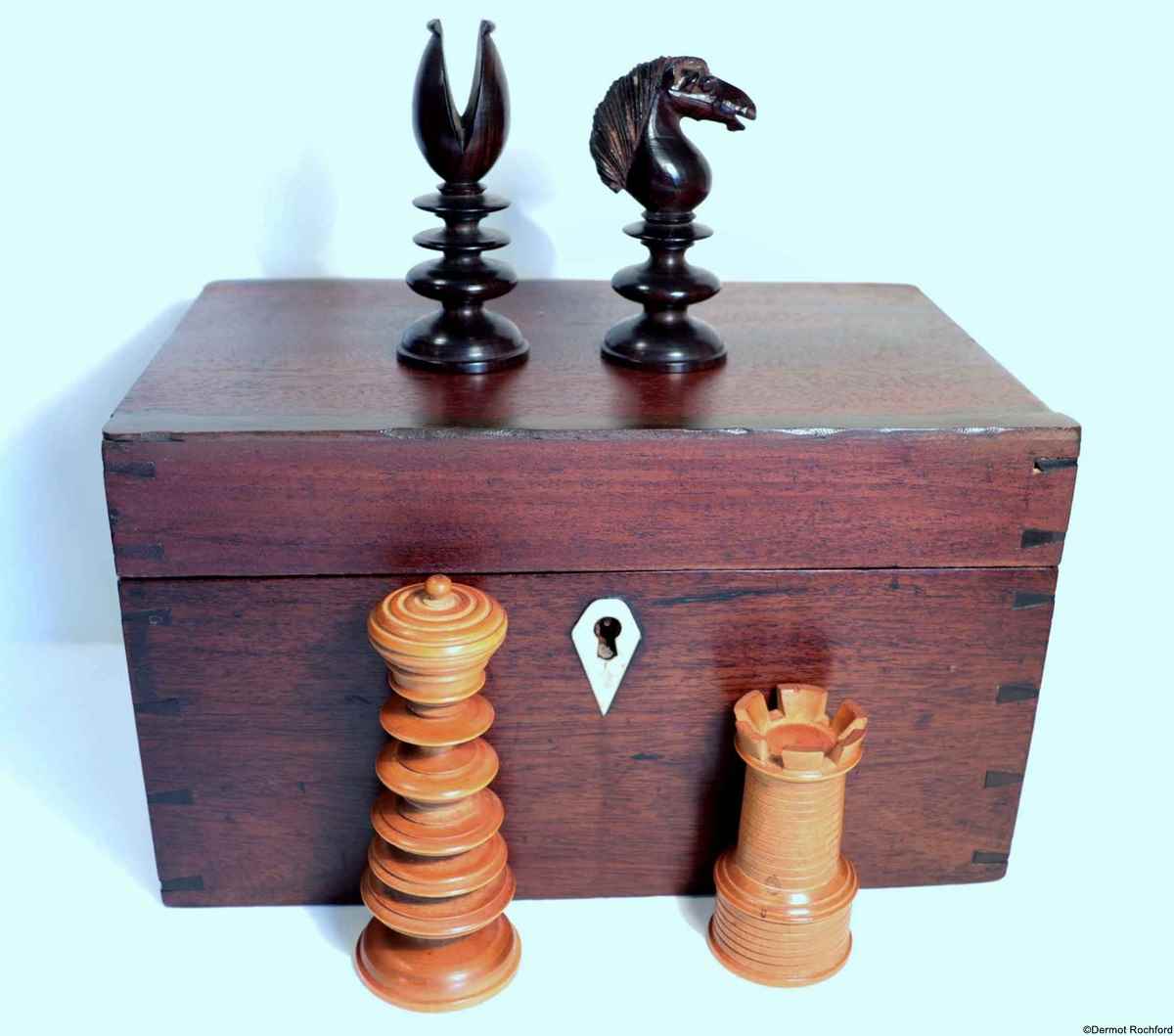 Antique Lund Chess Set