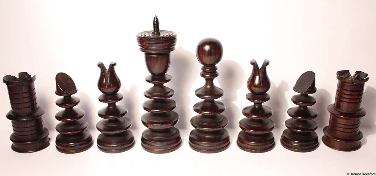 antique English chess set