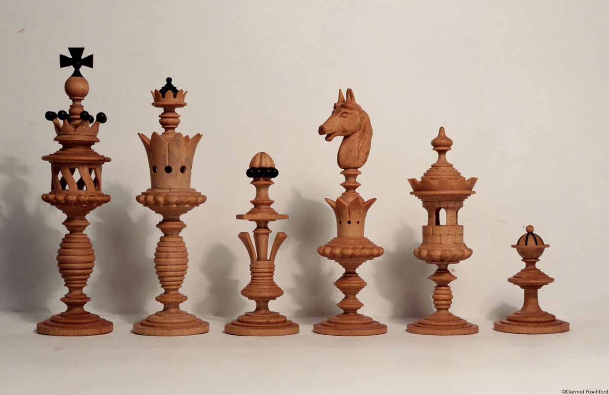 Antique Inuit Chess Set