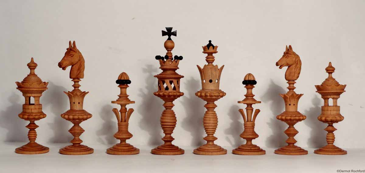 Antique Inuit Chess Set