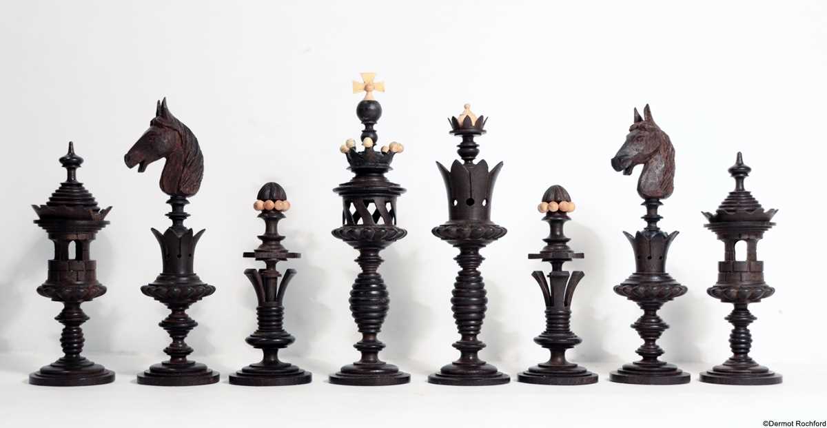 Antique Inuit Chess Set