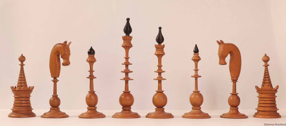 Antique Dutch Chess Set