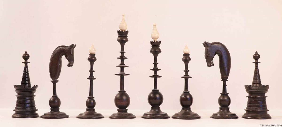 Antique Dutch Chess Set