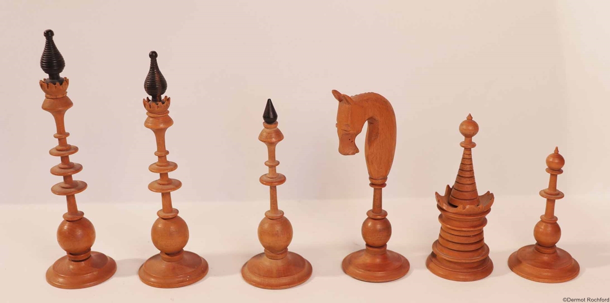 Antique Dutch Chess Set