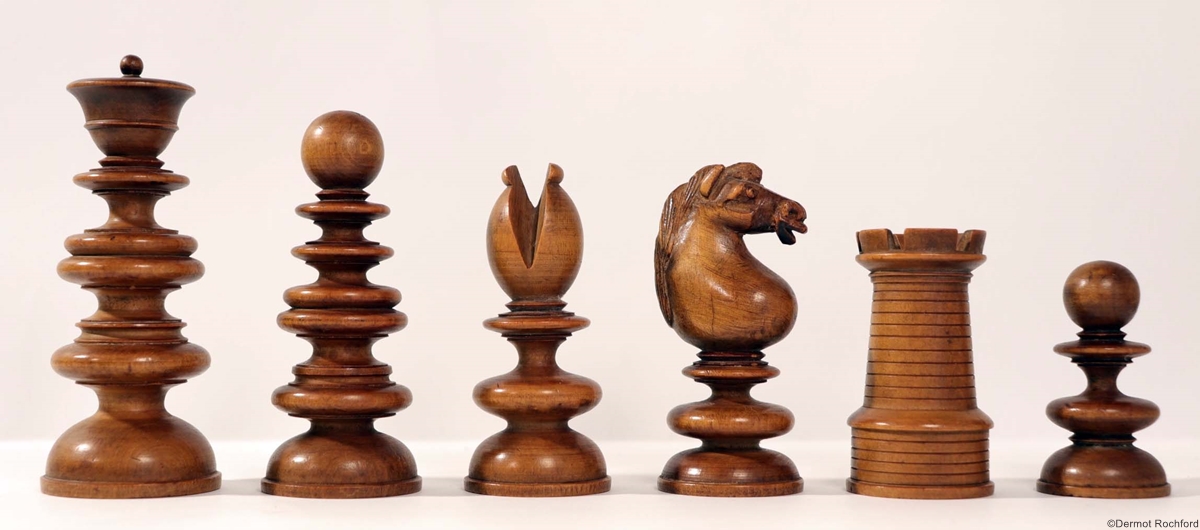 19th Century Club Chess Set by Calvert