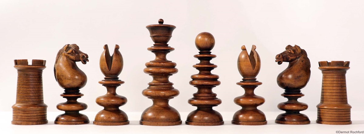 19th Century Club Chess Set by Calvert