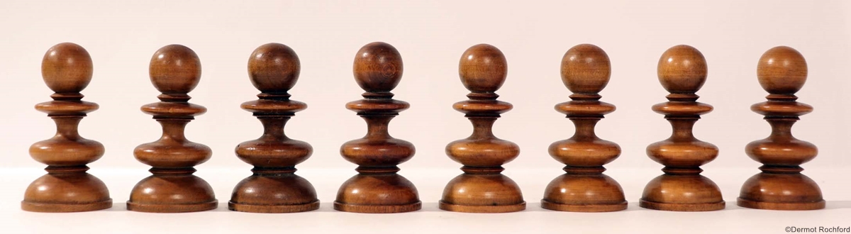 19th Century Club Chess Set by Calvert