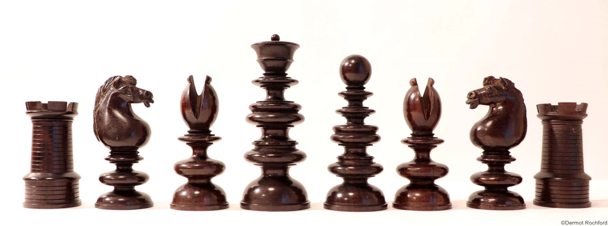 19th Century Club Chess Set by Calvert