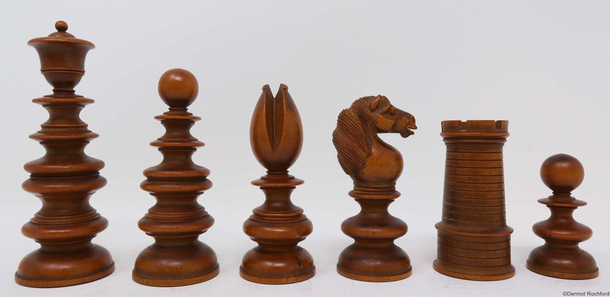 19th Century Club Chess Set by Merrifield