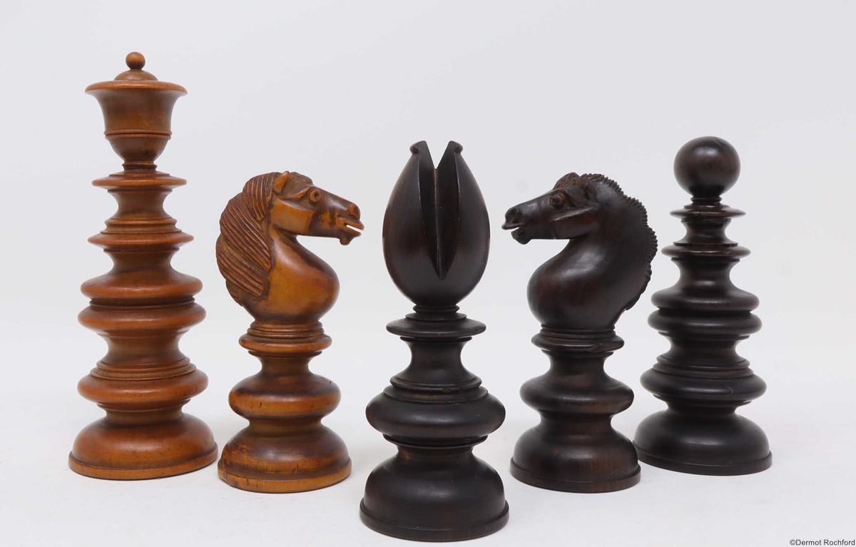 19th Century Club Chess Set by Merrifield