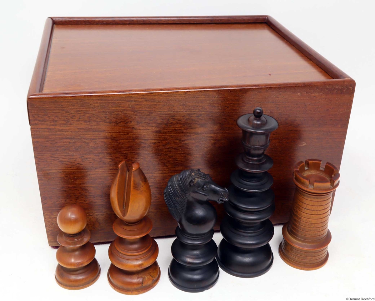 19th Century Club Chess Set by Merrifield