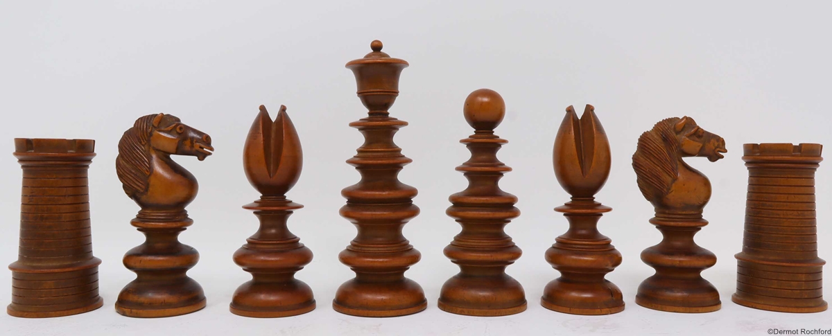 19th Century Club Chess Set by Merrifield