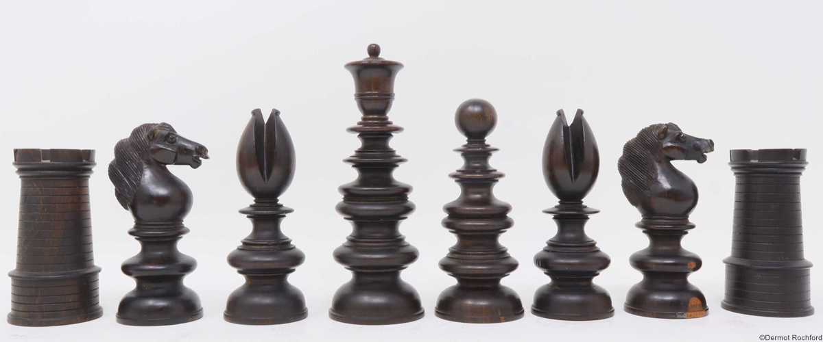 19th Century Club Chess Set by Merrifield