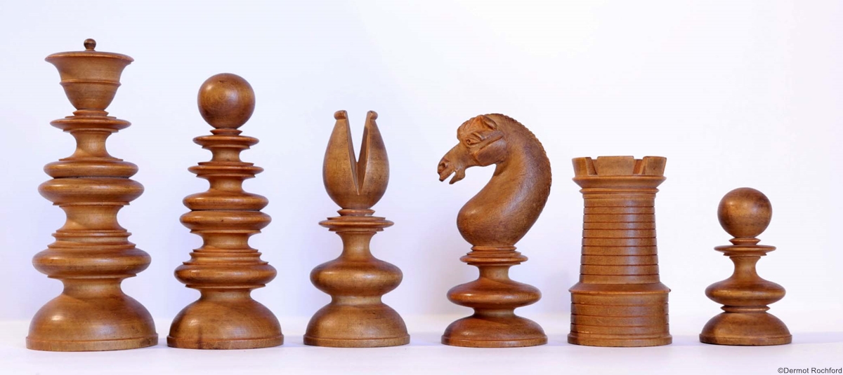 19th Century Club Chess Set by Calvert