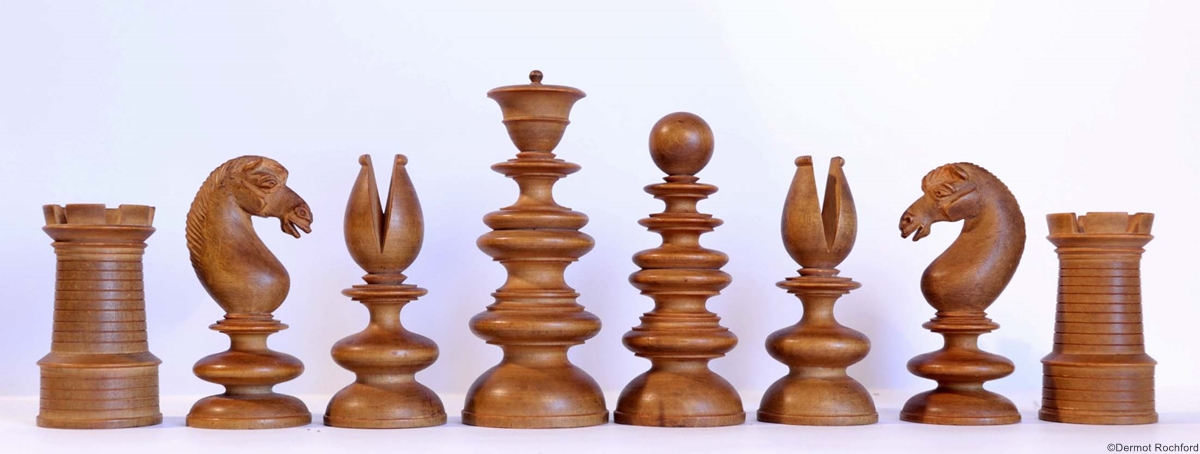 19th Century Club Chess Set by Calvert