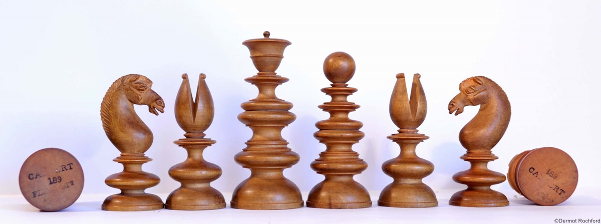 19th Century Club Chess Set by Calvert