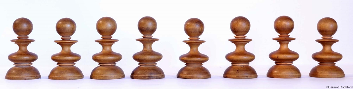 19th Century Club Chess Set by Calvert