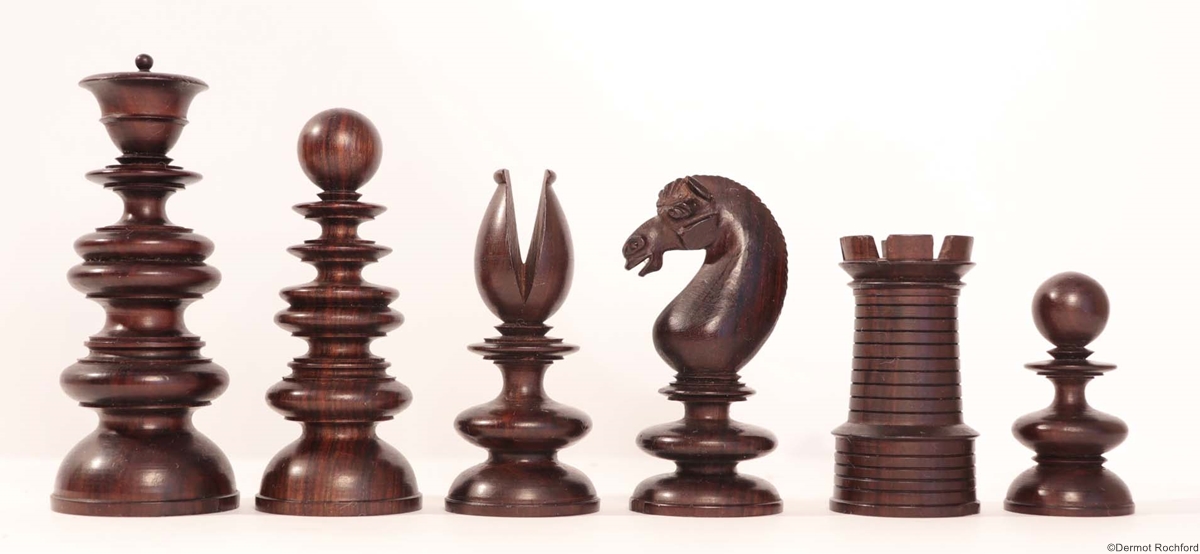 19th Century Club Chess Set by Calvert