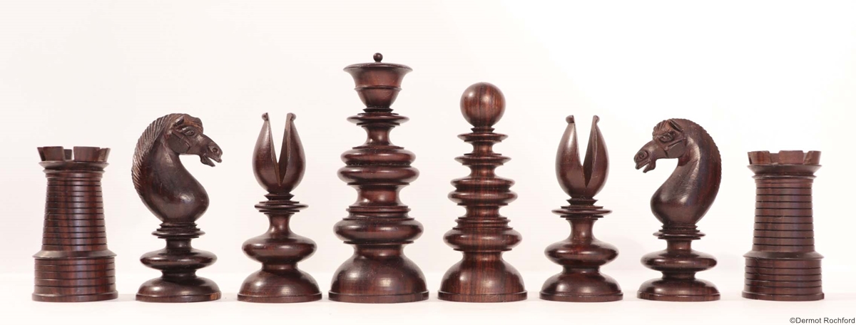 19th Century Club Chess Set by Calvert