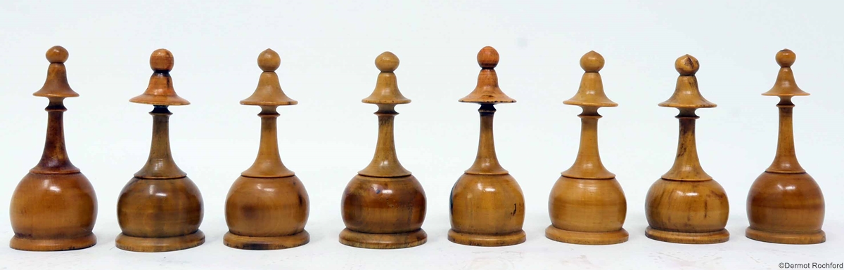 Antique French Directoire Chess Set