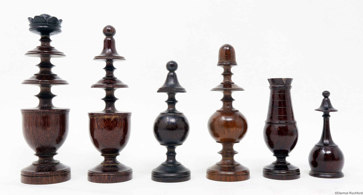 Antique French Directoire Chess Set