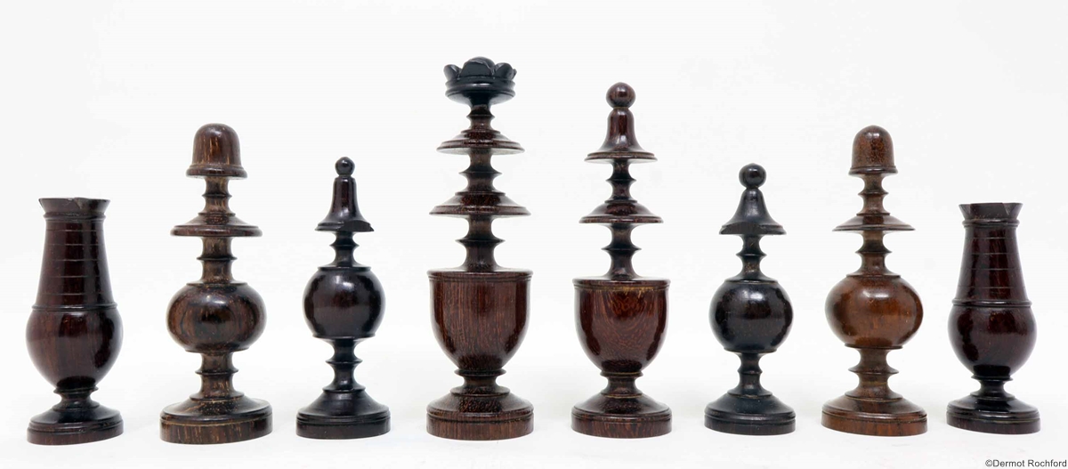 Antique French Directoire Chess Set