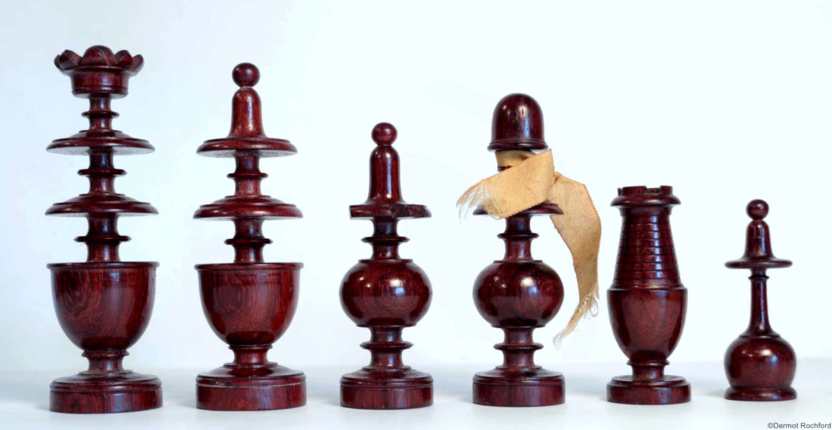 Antique French Directoire Chess Set