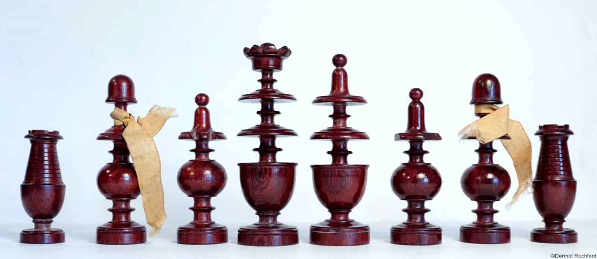 Antique French Directoire Chess Set