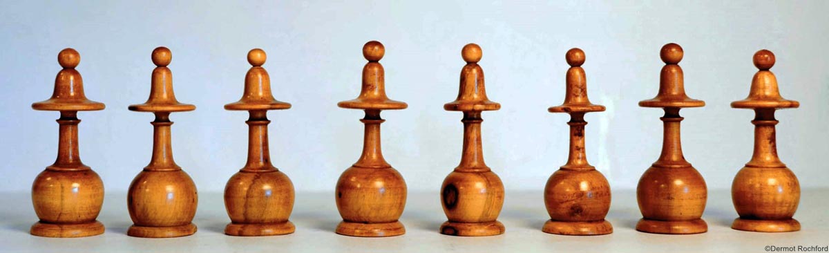 Antique French Directoire Chess Set