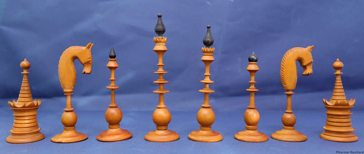 Antique Dutch Chess Set