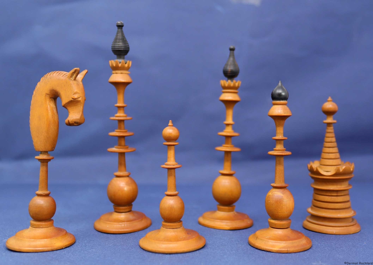 Antique Dutch Chess Set