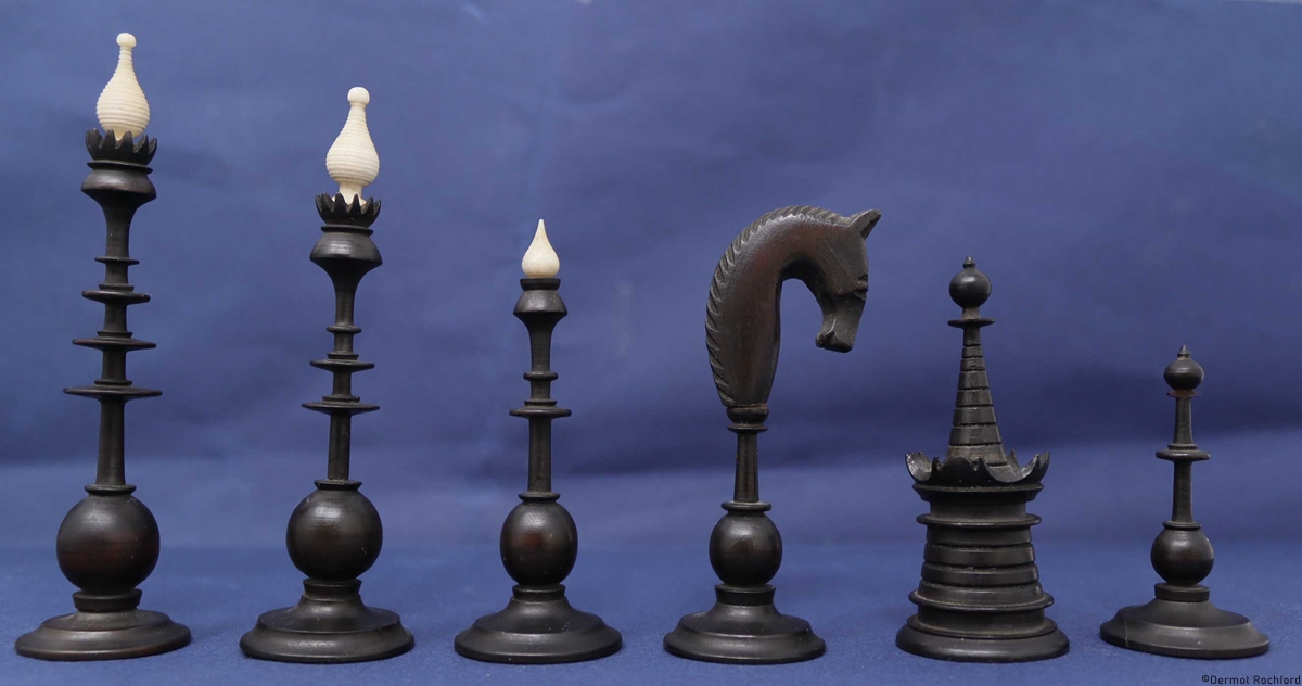 Antique Dutch Chess Set