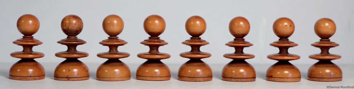 19th Century Club Chess Set by Foster