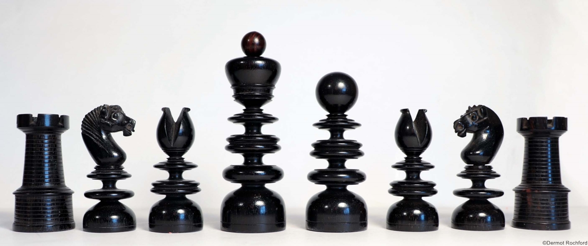 19th Century Club Chess Set by Foster