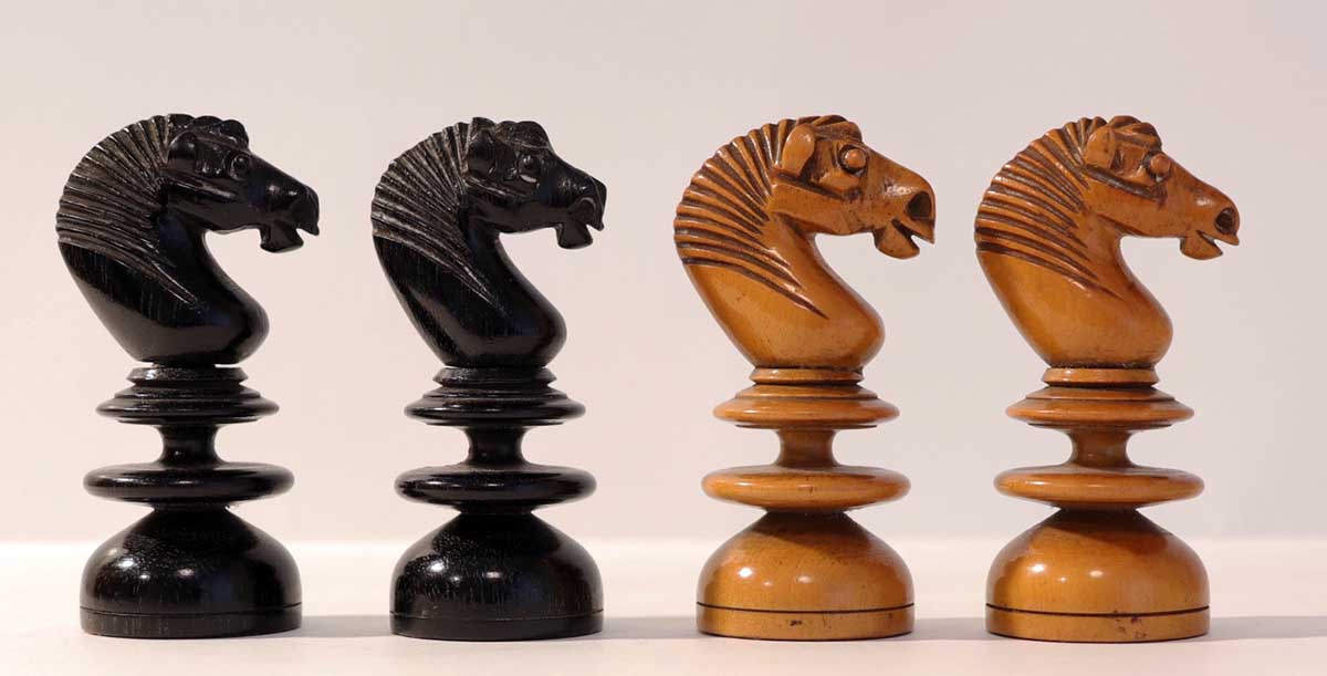 19th Century Club Chess Set by Foster