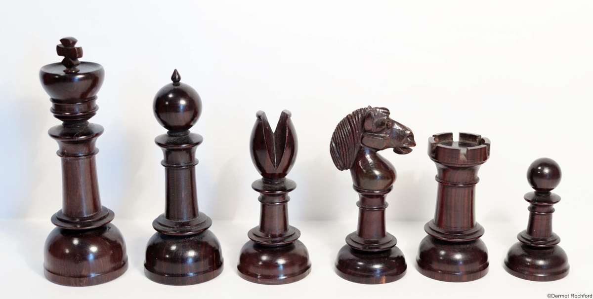 19th Century Club Chess Set by Foster