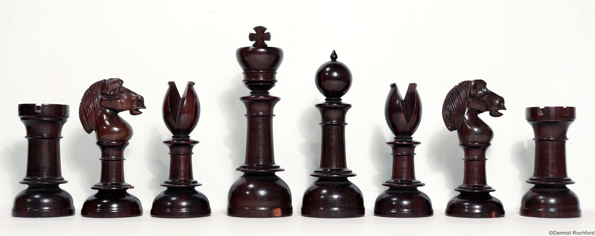 19th Century Club Chess Set by Foster