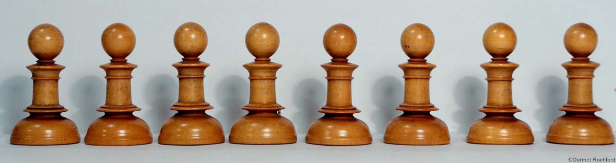 19th Century Club Chess Set by Foster